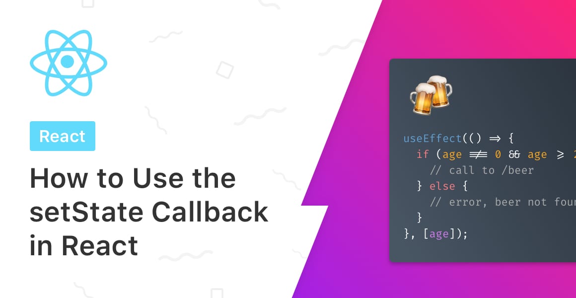 React code showing how to use setState callback.