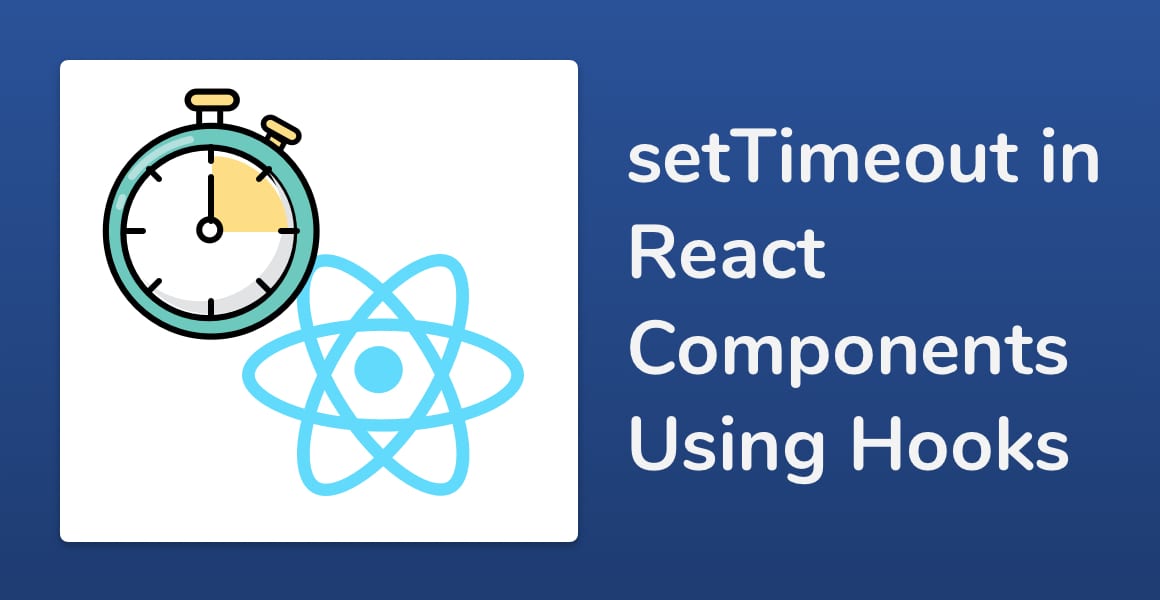 A timer representing setTimeout inside of a React component